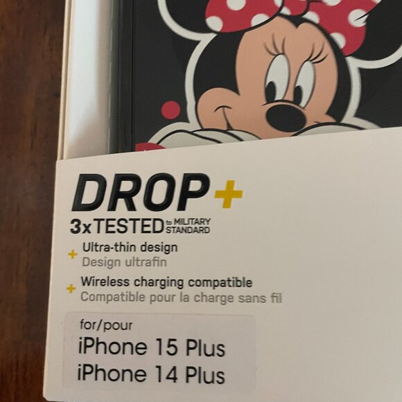 NIB! Otter Box Disney Minnie Mouse iphone 14 & 15 Plus Case - Picture 2 of 4